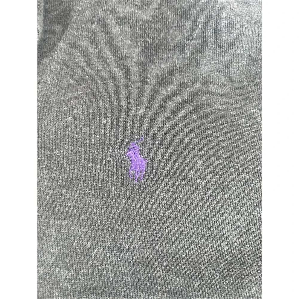 Polo Ralph Lauren Sweater Mens 2XL TTG‎ Gray Shawl Estate Rib Pullover Oversized